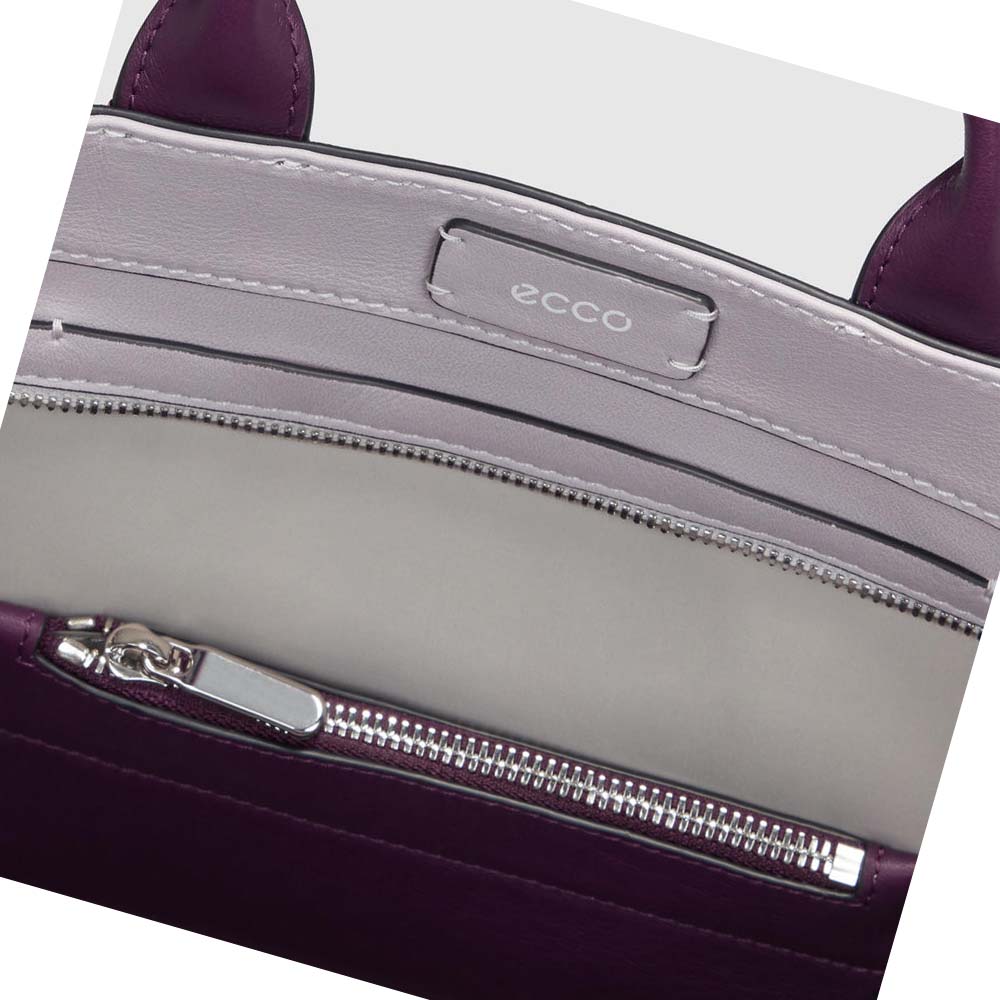 Men's Ecco Pillow Handbag Purple | USA 742NWY